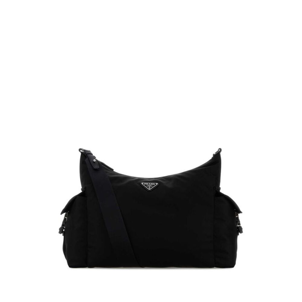 Prada Men Black Re-Nylon Prada Explore Shopping Bag